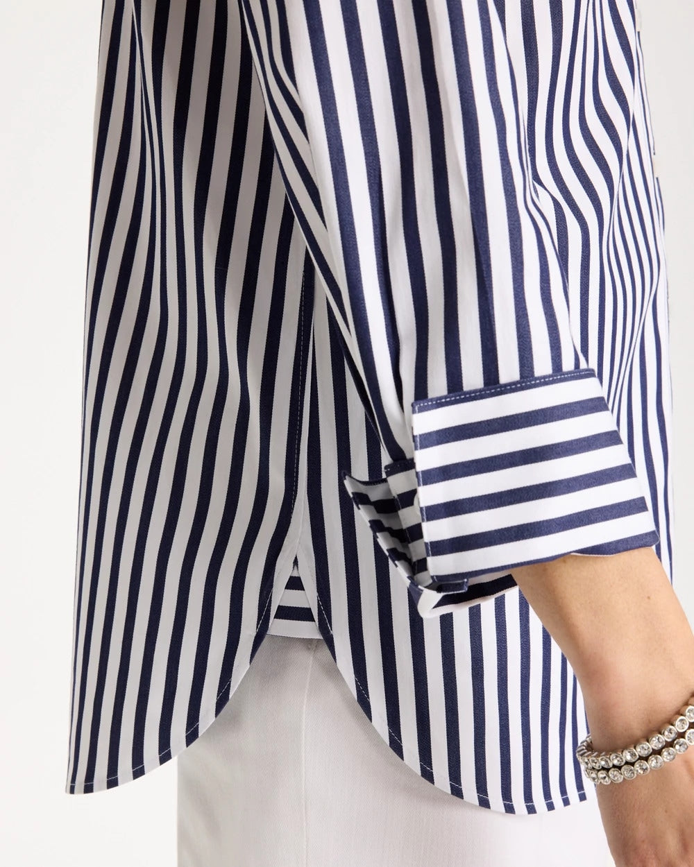 Chico's No Iron™ Stretch Striped Shirt
