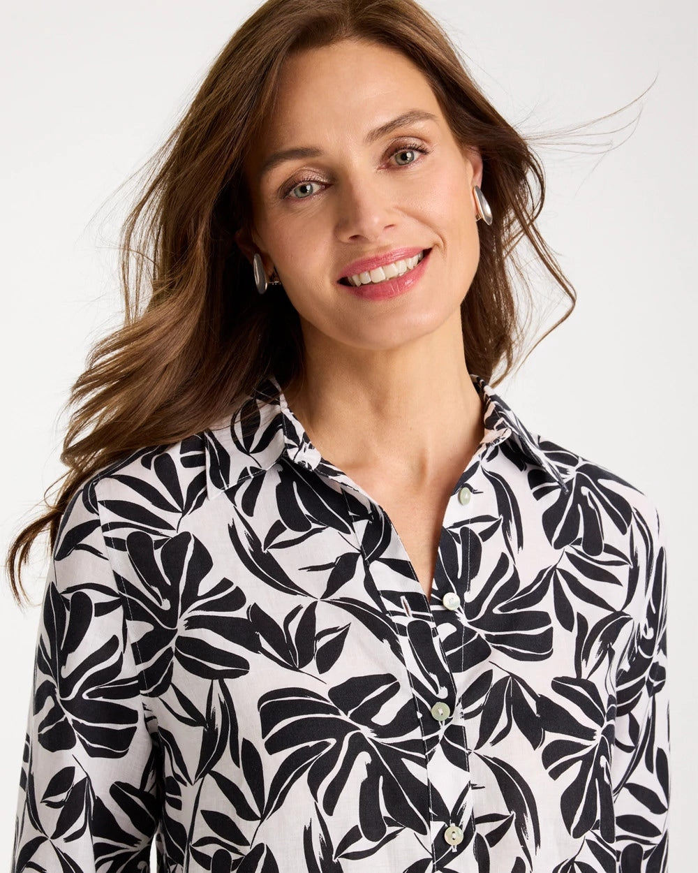 Chico's No Iron™ Linen Palm Shirt