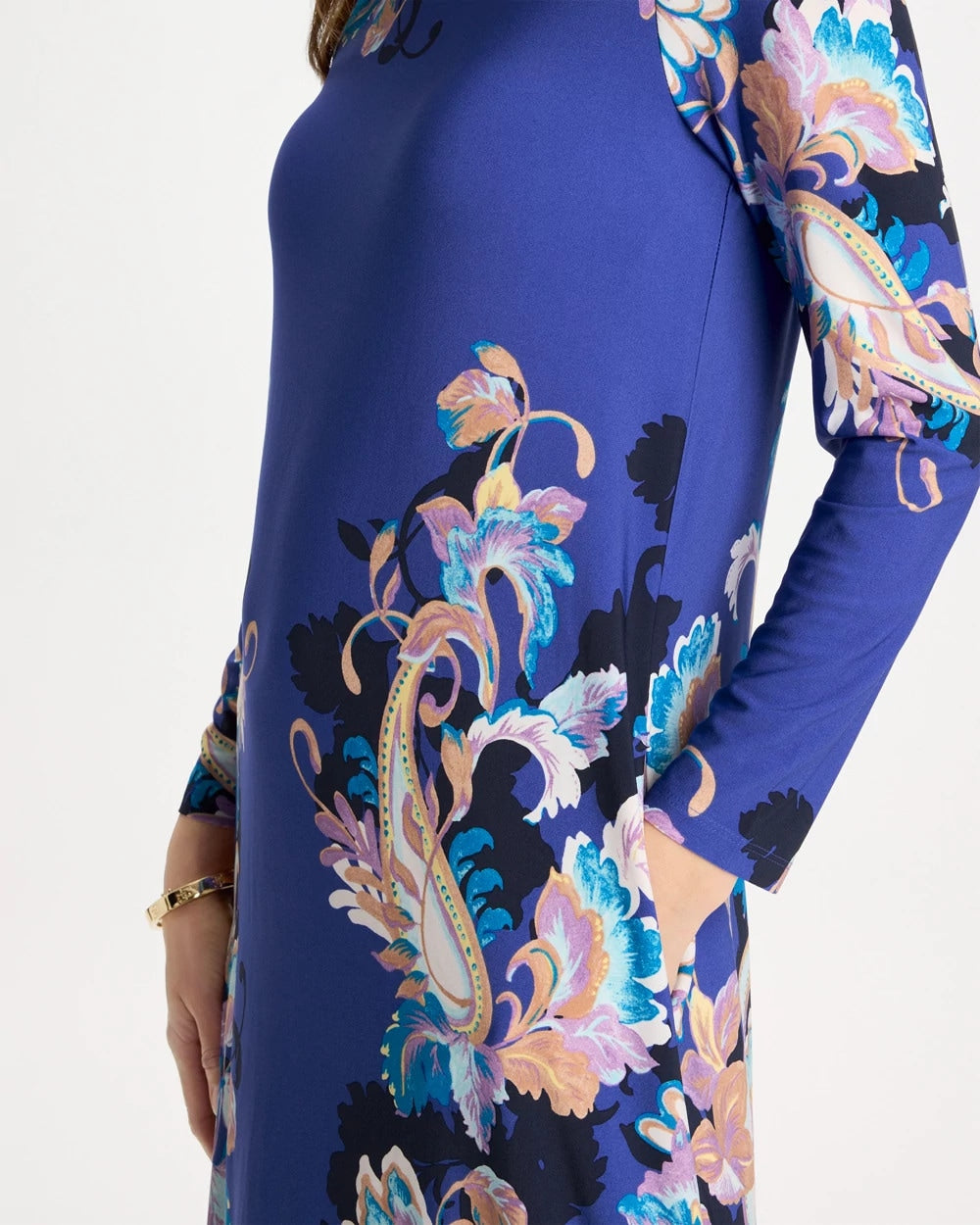 Chico's Jersey Knit Baroque Shift Dress