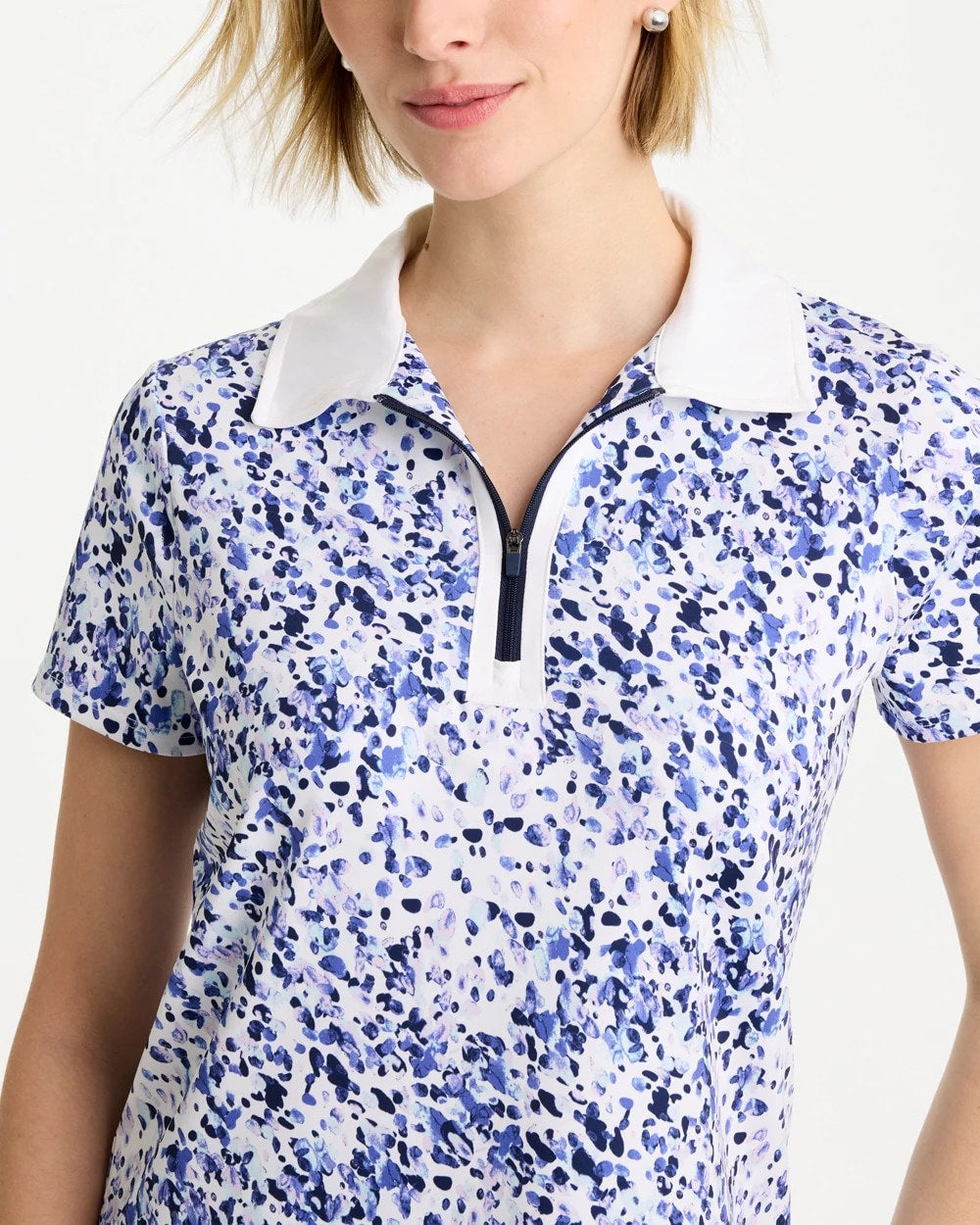 Chico's Zenergy® UPF Half-Zip Collared Pullover Top