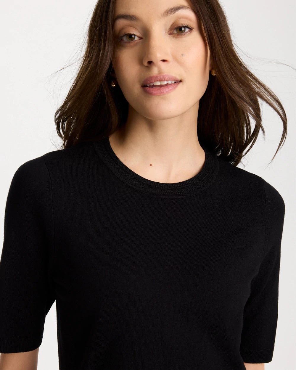 Chico's Ella Crewneck Pullover Sweater