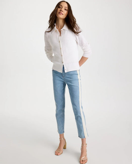 Chico's Textured Button-Front Cardigan