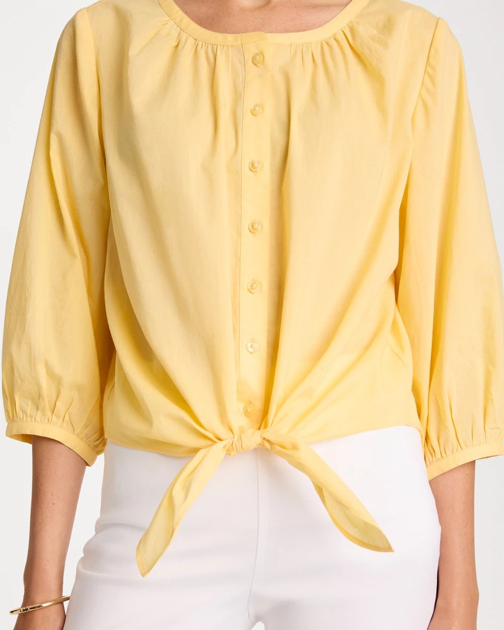 Chico's Tie-Front Top