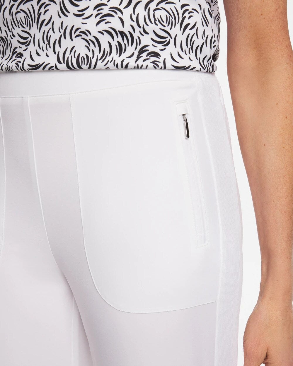 Chico's Zenergy® UPF Rib Mix Cropped Pants