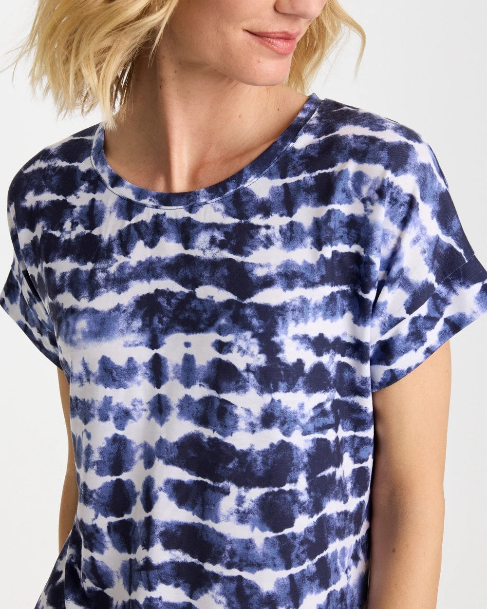 Chico's Zenergy® Tie-Dye Scoop-Neck Tee