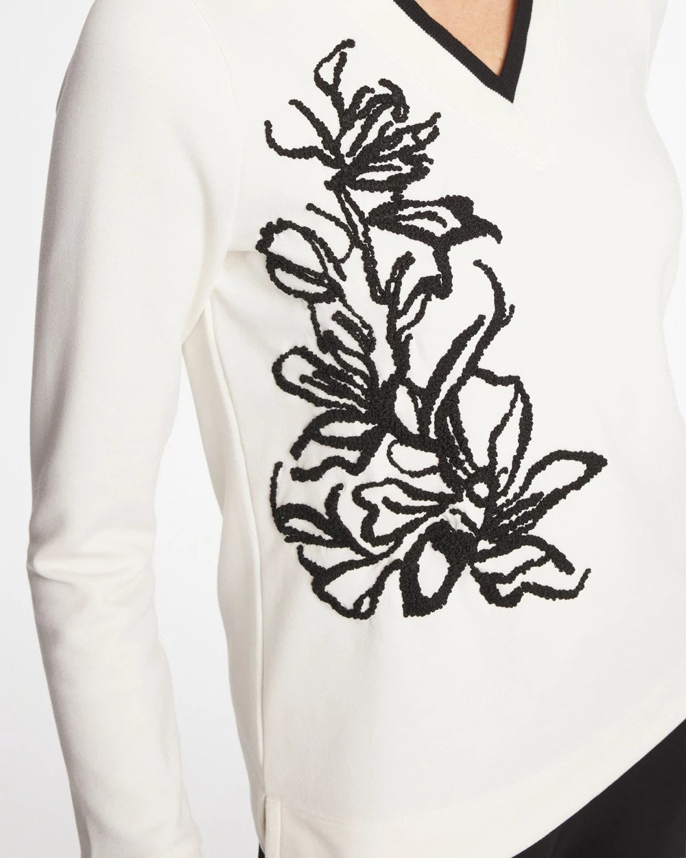 Chico's Zenergy® Double-Knit Applique Top