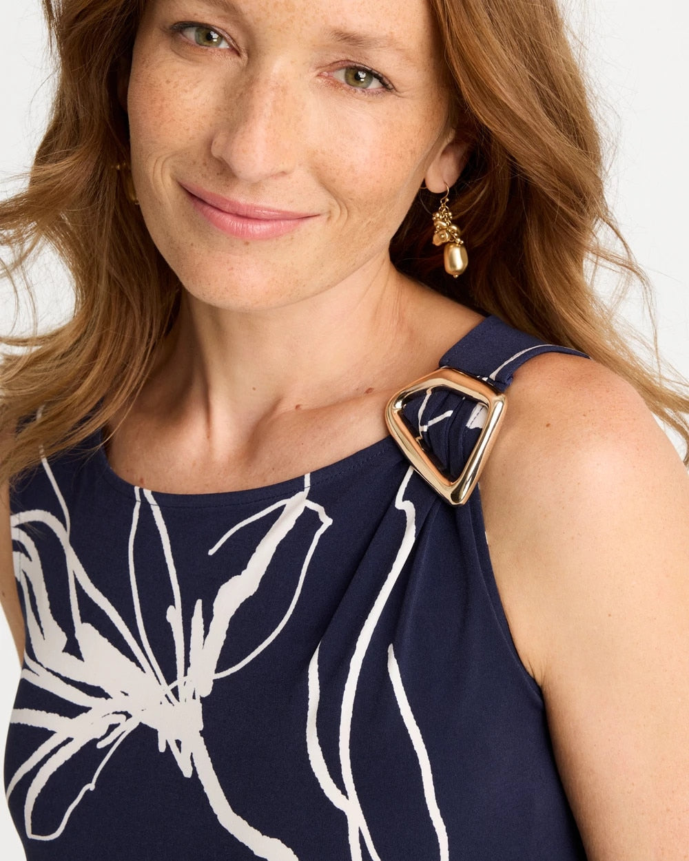 Chico's Travelers™ Knit Botanical Jeweled Tunic