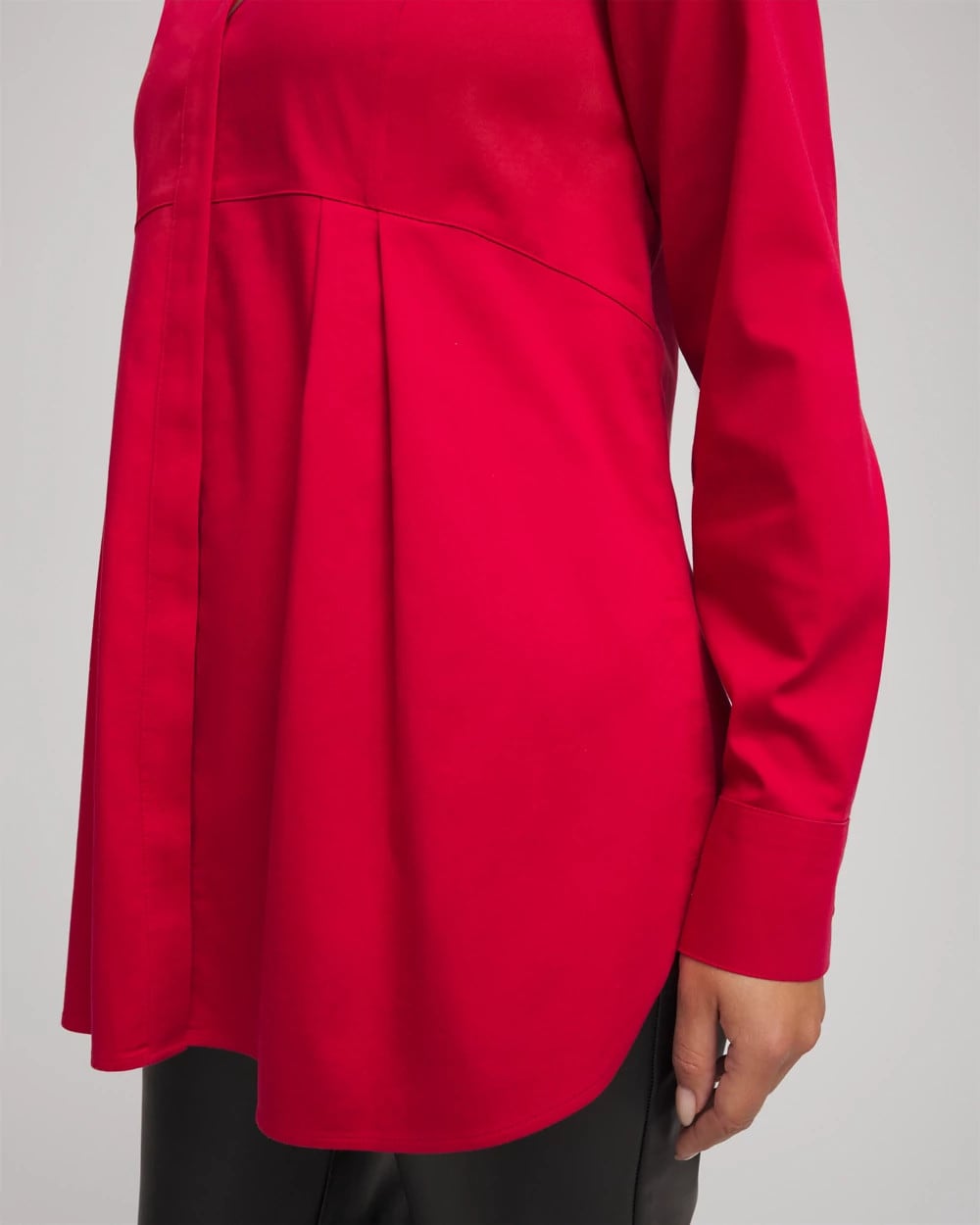 Chico's No Iron™ Peplum Pleated Shirt
