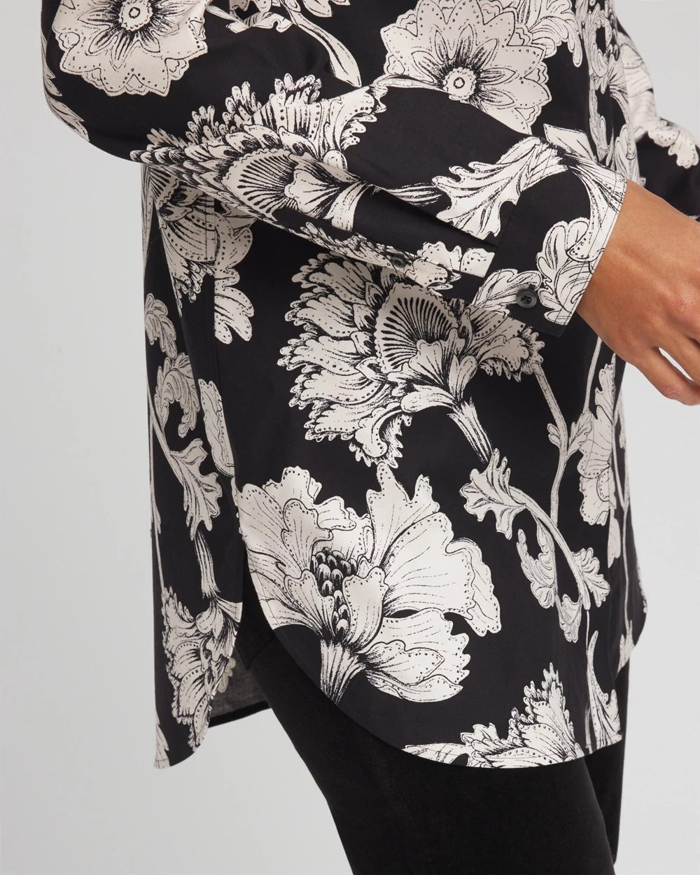 Chico's No Iron™ Bryne Bloom Stretch Tunic