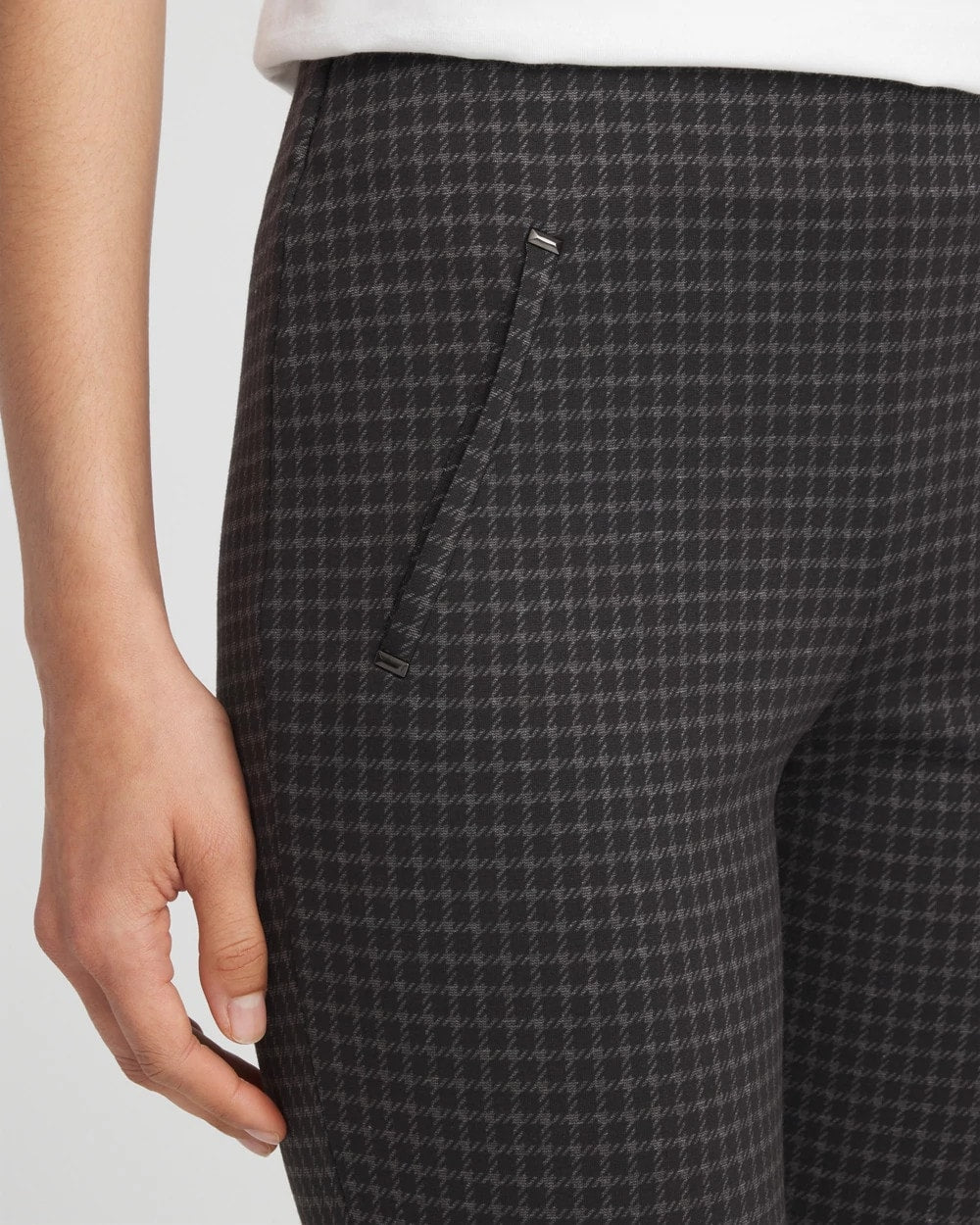 Chico's Juliet Tonal Check Ankle Pants