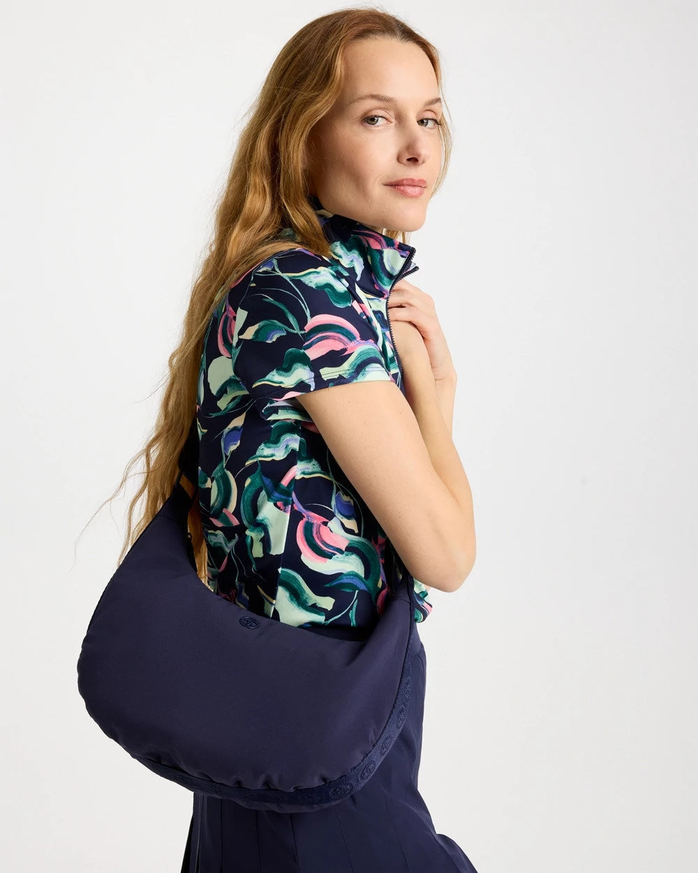 Chico's Ripstop Crescent Crossbody Sling Bag