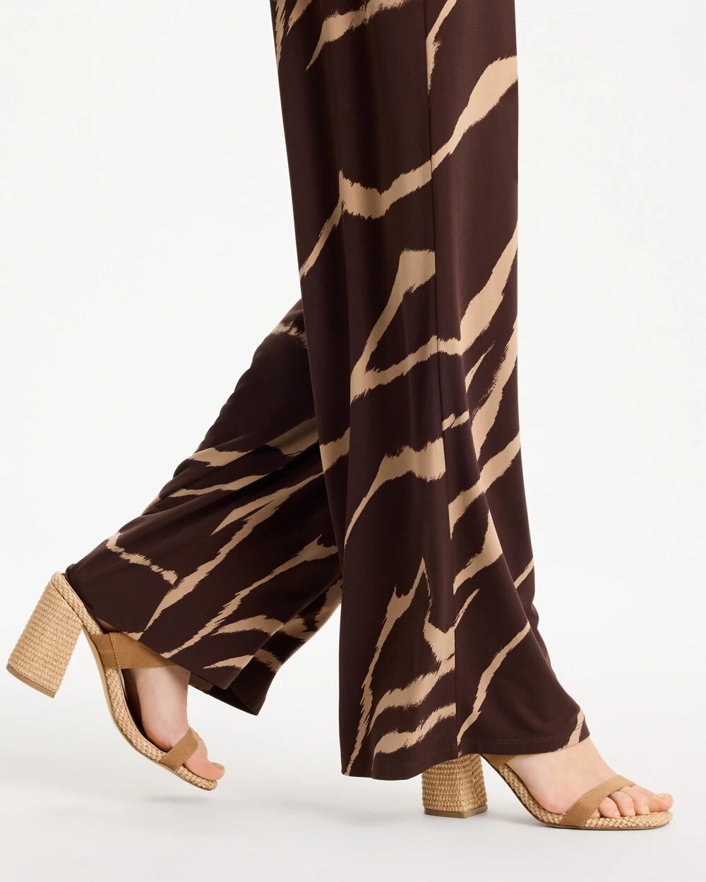Chico's Travelers™ Zebra Knit Wide-Leg Pants