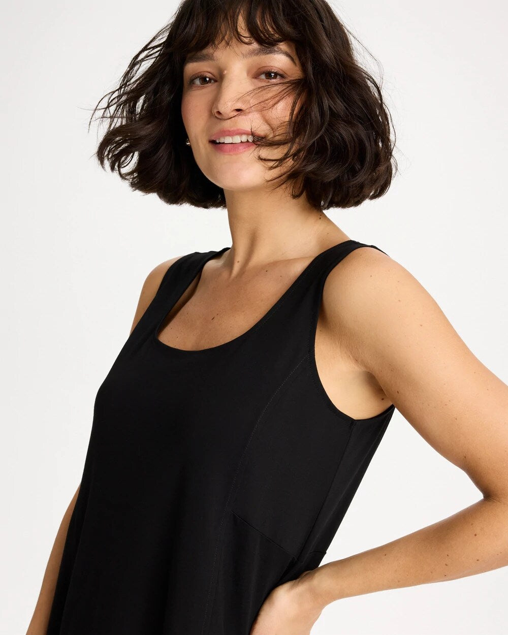 Chico's Ponte Seamed Maxi Dress