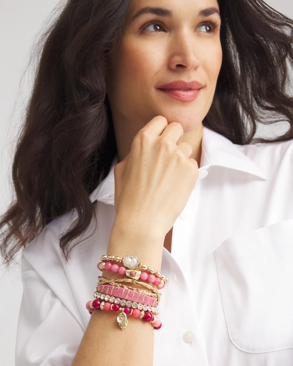 Chico's Thread Wrapped Cuff Bracelet