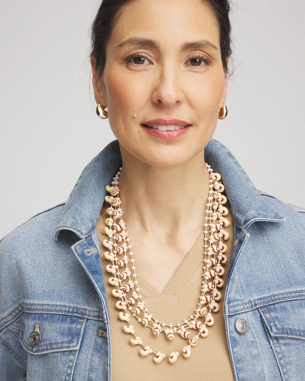 Chico's Multi-Strand Shell Necklace