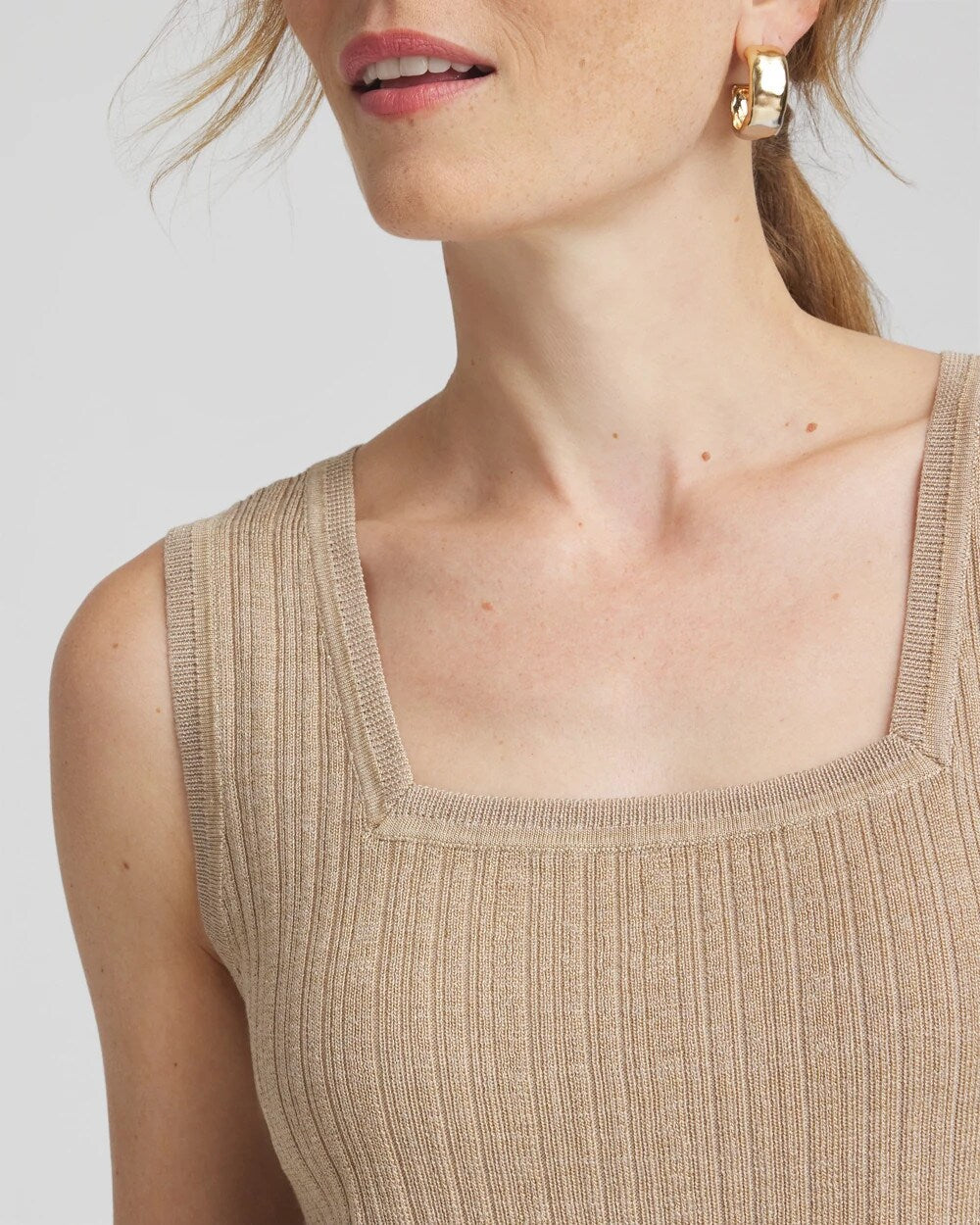 Chico's Rib Stitch Pullover Tank