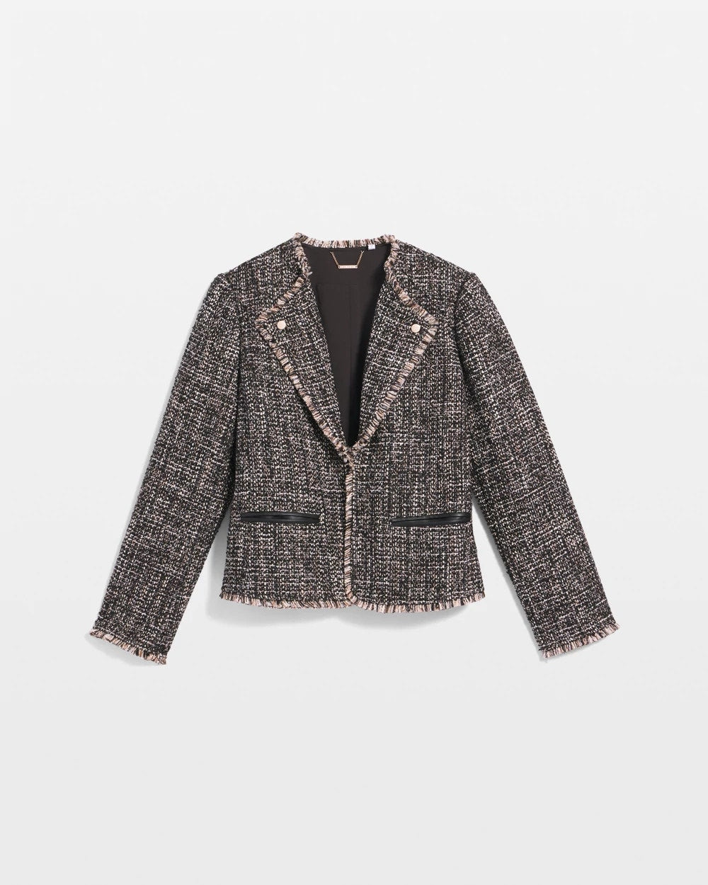 Chico's Tweed Mix Moto Jacket