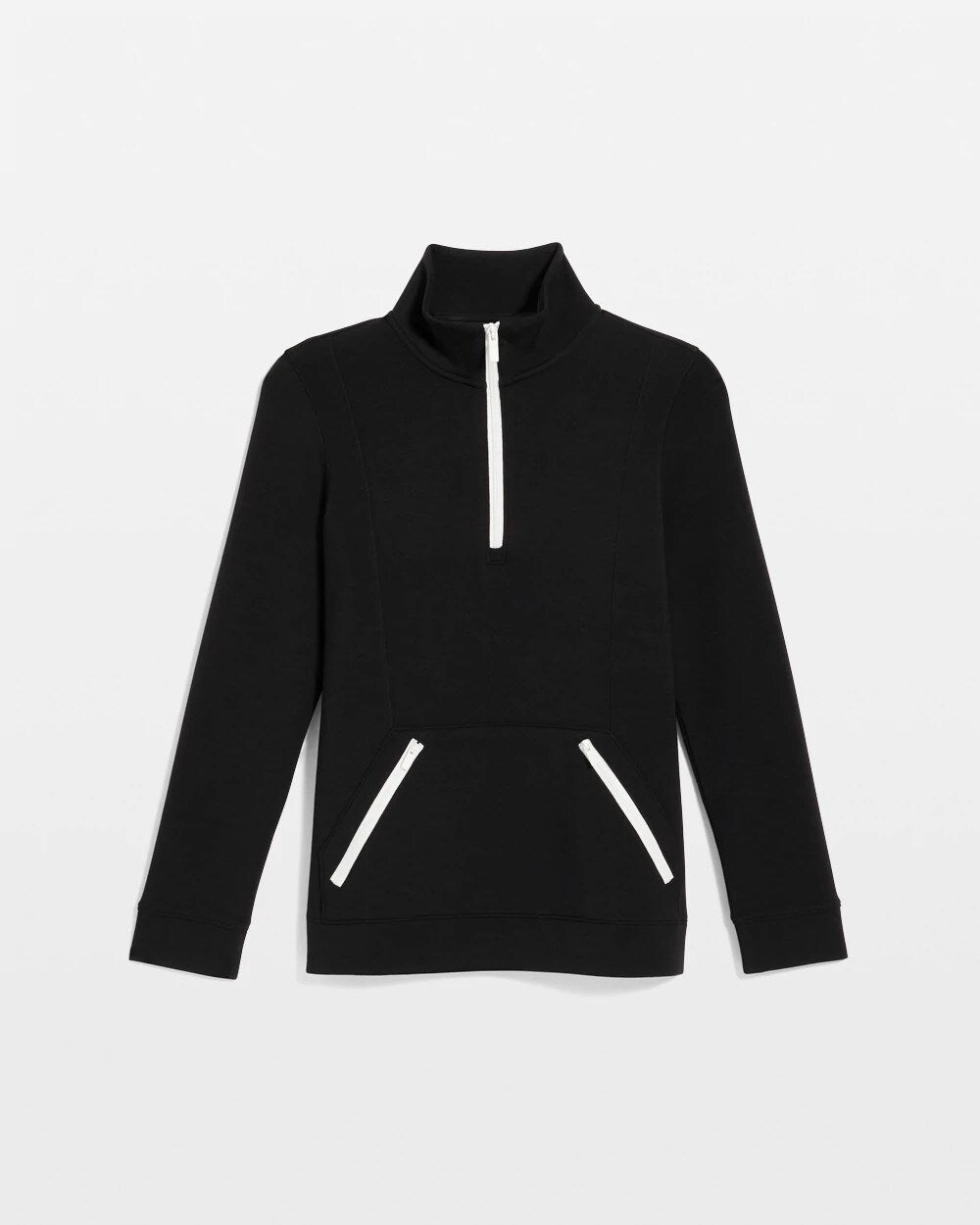 Chico's Zenergy® Soft Contrast Half Zip Pullover