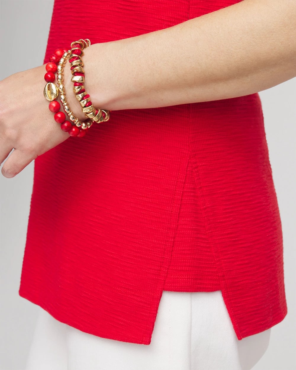 Chico's Textured Sleeveless V-Neck Tunic