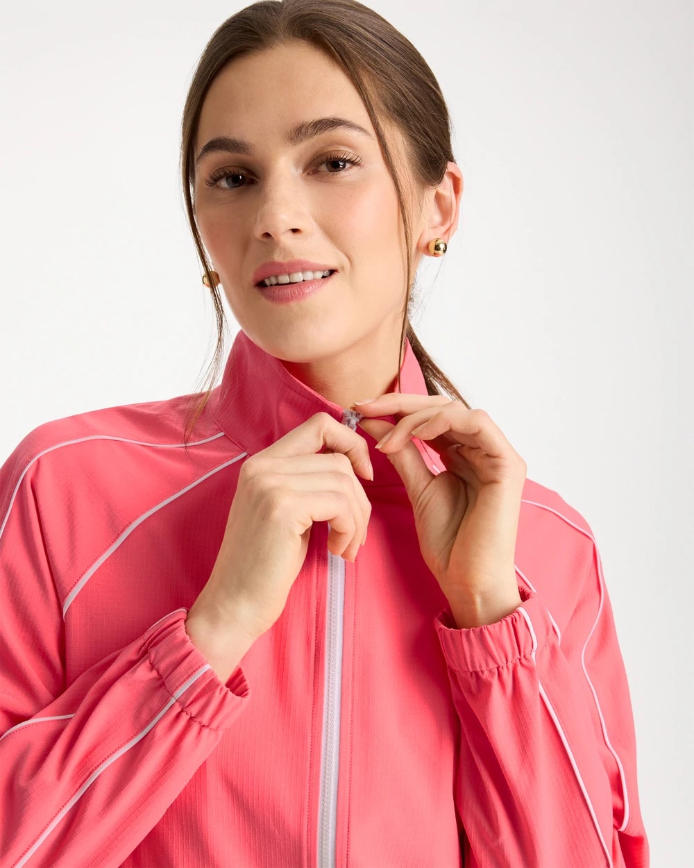 Chico's Zenergy® Ripstop Piping Jacket
