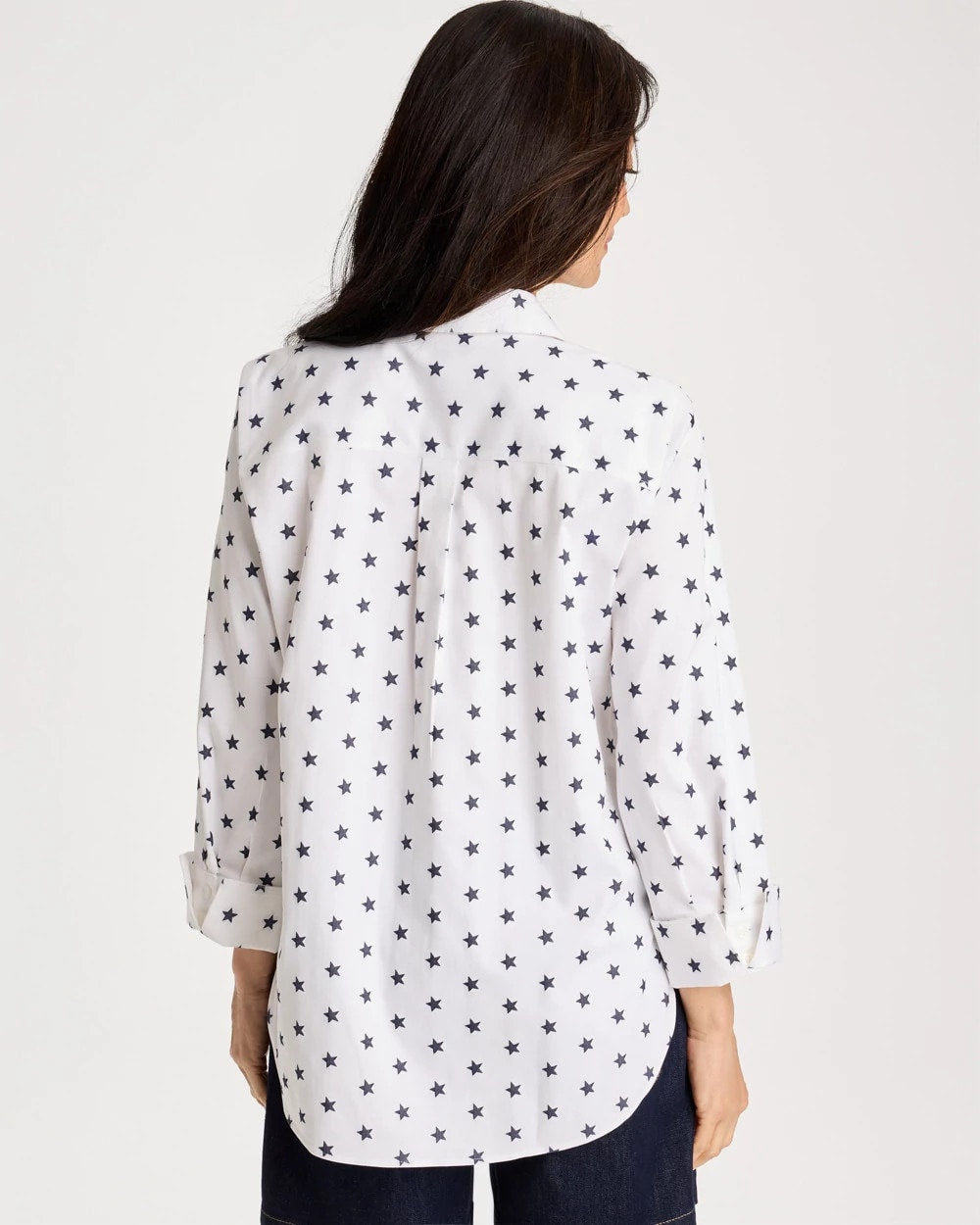 Chico's No Iron™ Stretch Jacquard Stars Shirt