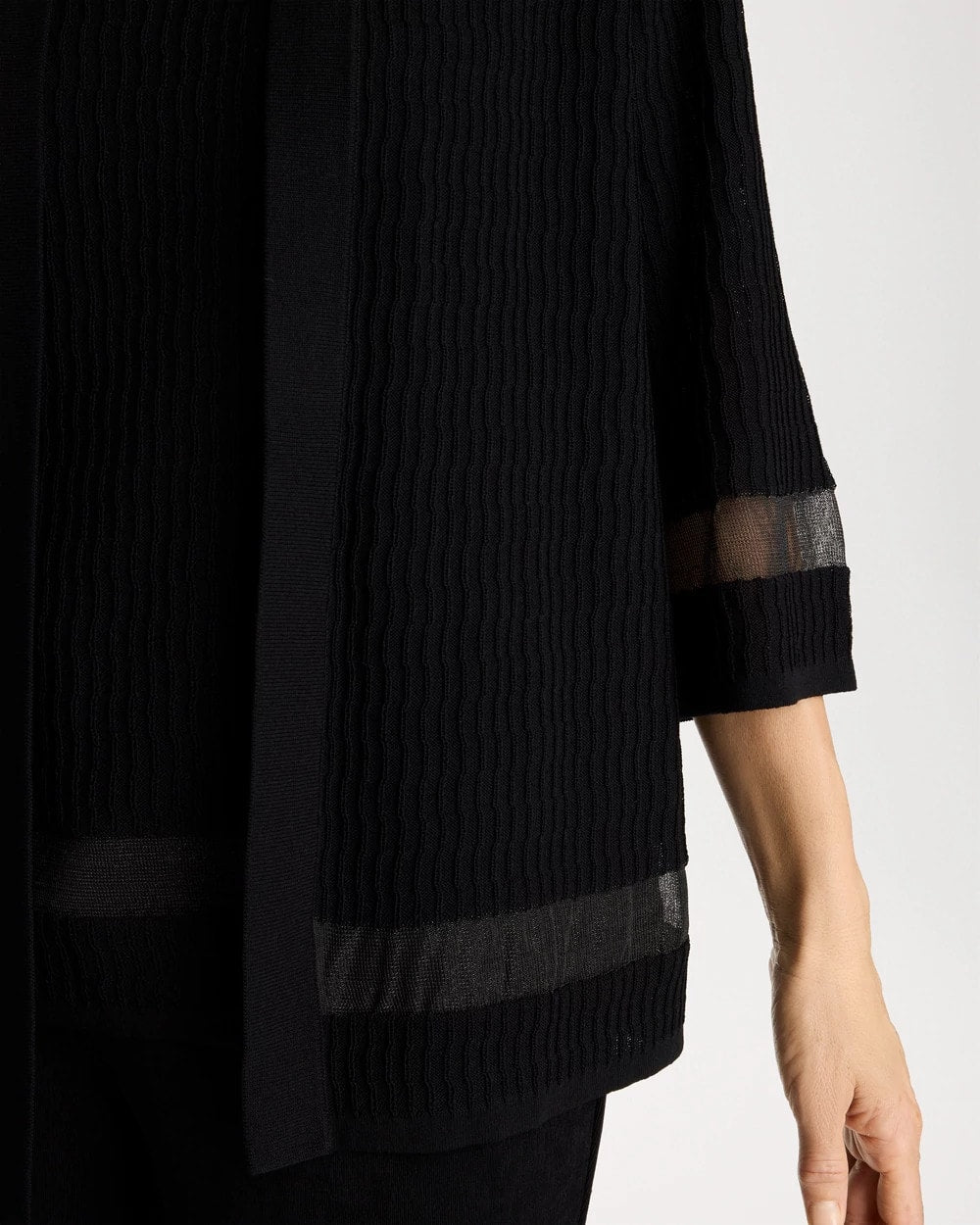Chico's Travelers™ Sheer Stripe Cardigan