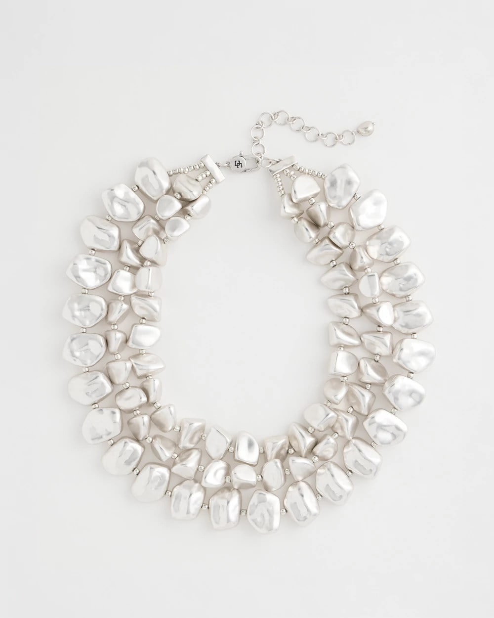 Chico's Chunky Silver Multi-Strand Necklace