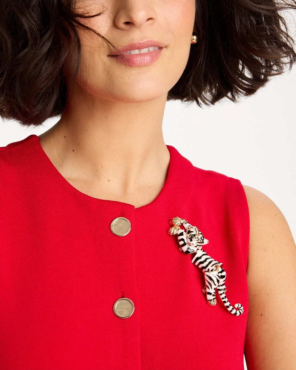 Chico's Tiger Brooch