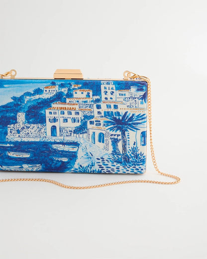 Chico's Embellished Scenic Clutch