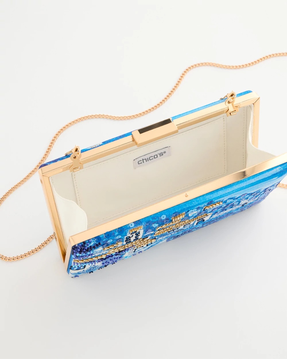 Chico's Embellished Scenic Clutch