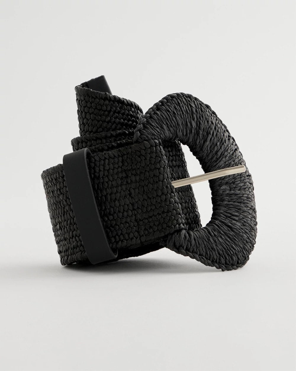 Chico's Raffia Wrapped Stretch Belt