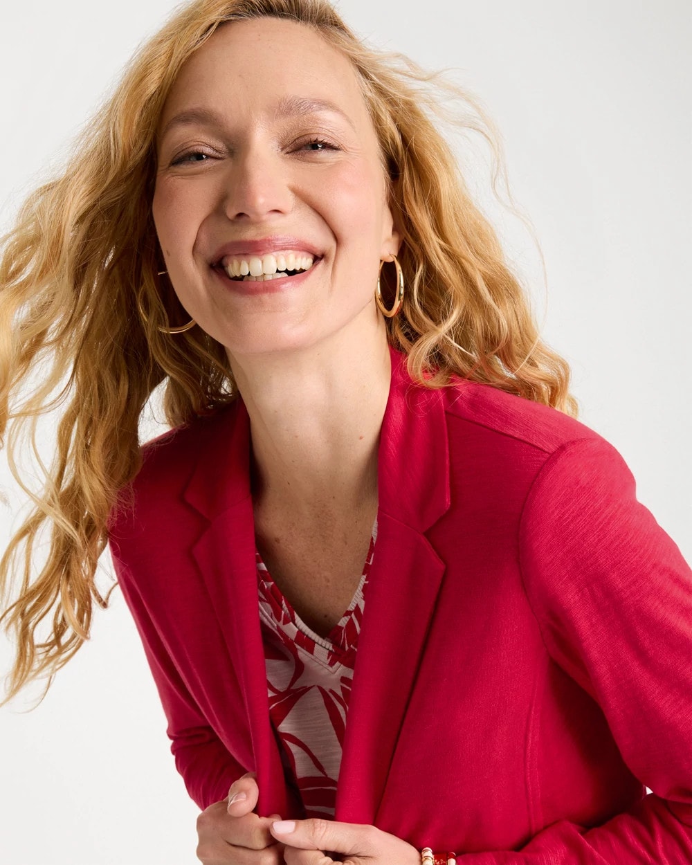 Chico's Slub Knit Blazer