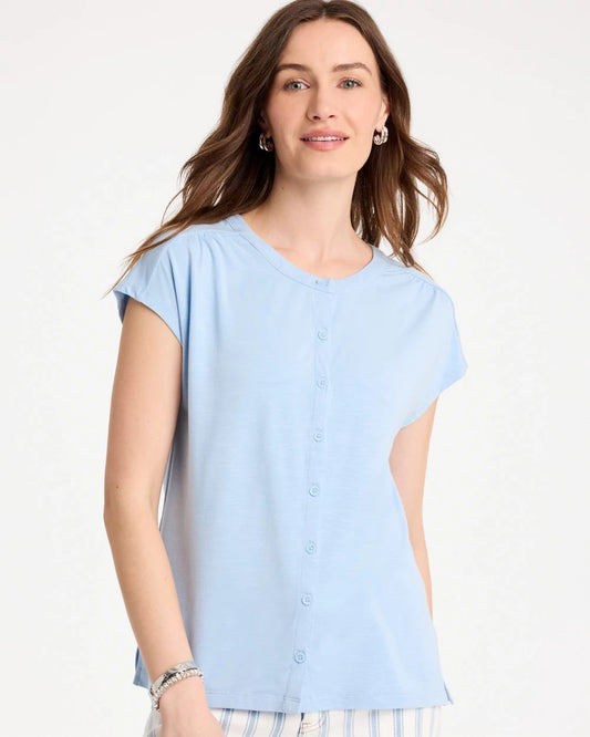 Chico's Refined Button Tee