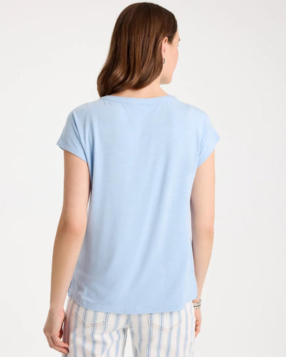 Chico's Refined Button Tee