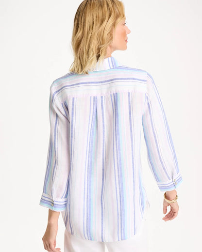 Chico's No Iron™ Linen Striped Shirt