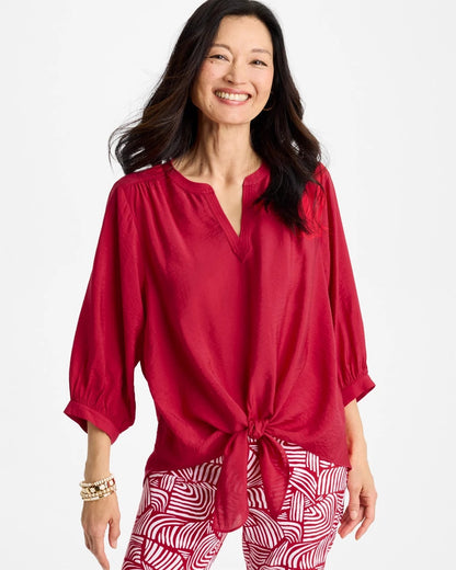 Chico's Tie-Front Top