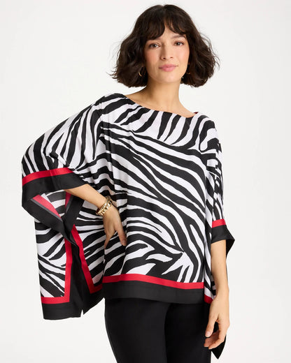 Chico's Woven Animal Print Poncho