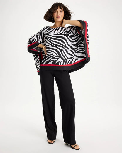 Chico's Woven Animal Print Poncho