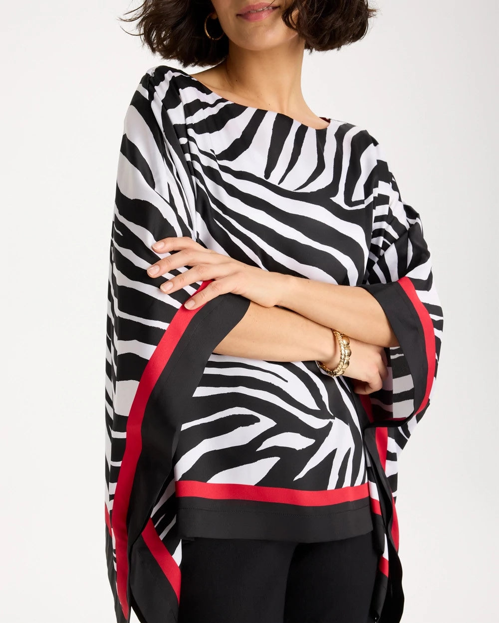 Chico's Woven Animal Print Poncho
