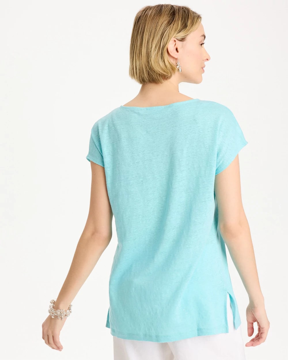 Chico's Linen Dolman Tee