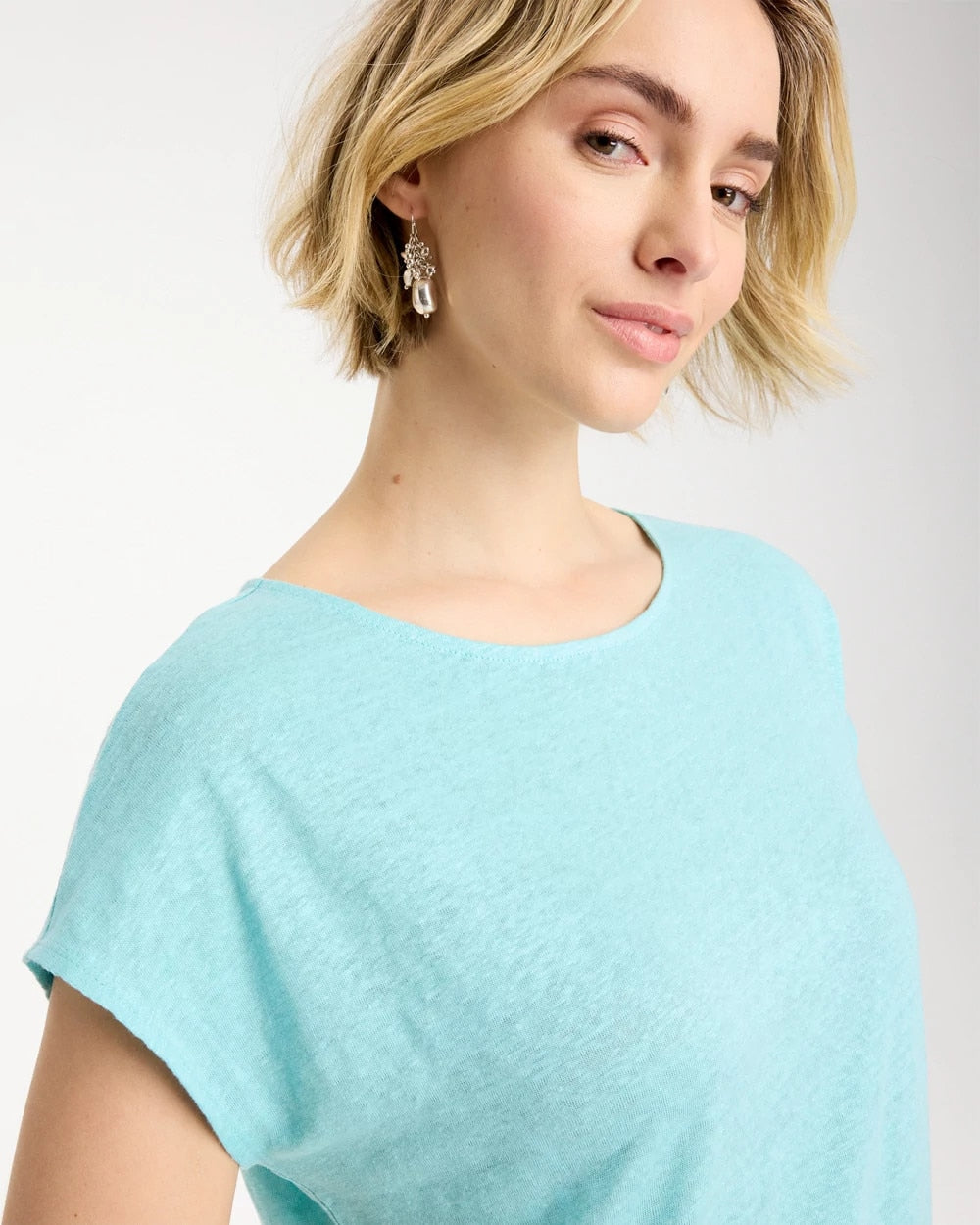 Chico's Linen Dolman Tee