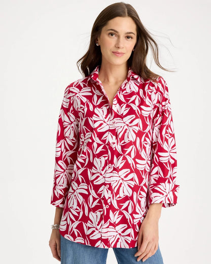 Chico's No Iron™ Stretch Palm Print Shirt