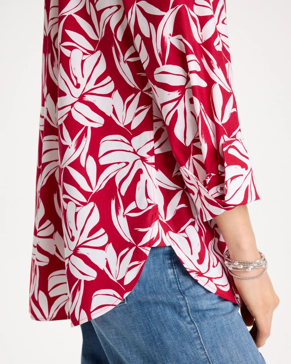Chico's No Iron™ Stretch Palm Print Shirt