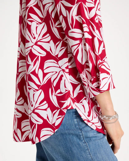 Chico's No Iron™ Stretch Palm Print Shirt