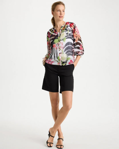 Chico's Georgette Lightweight Printed Blouse