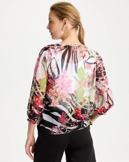 Chico's Georgette Lightweight Printed Blouse