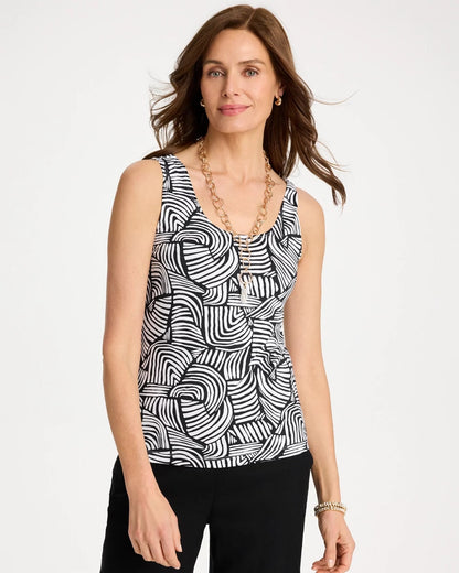 Chico's Printed Microfiber Tank