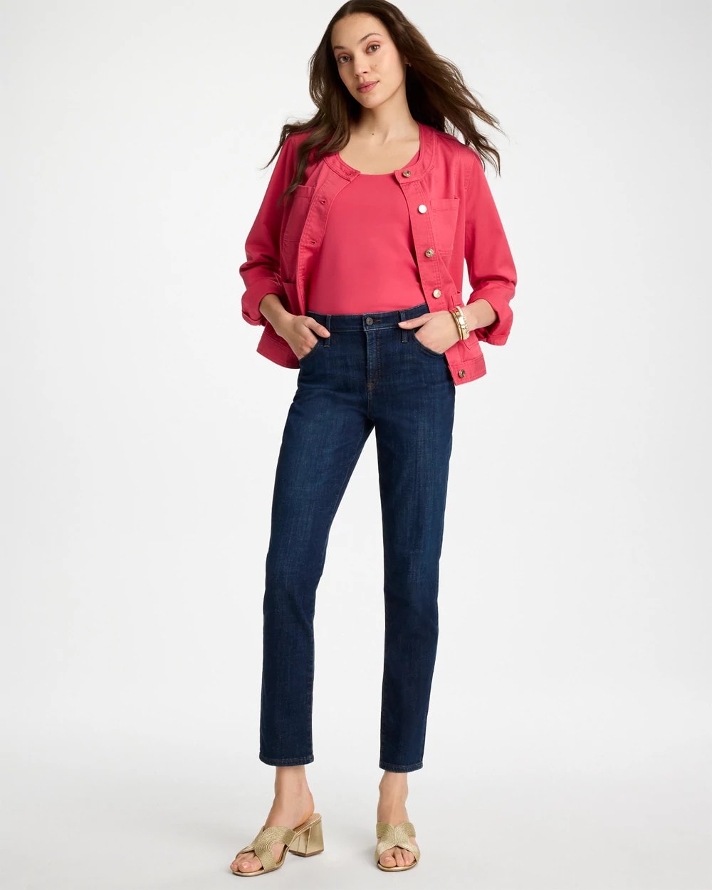 Chico's Girlfriend Slim Ankle Jeans
