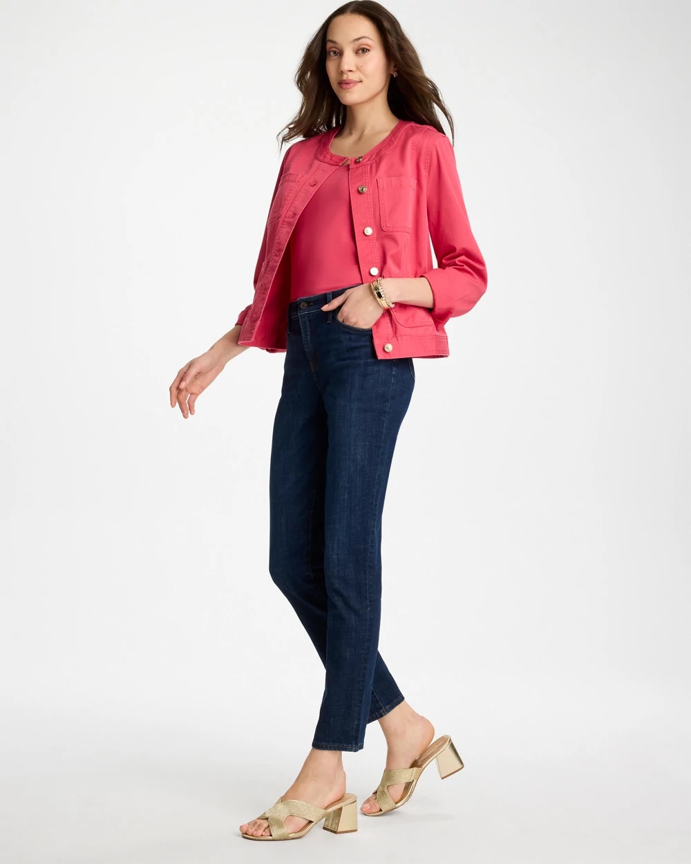 Chico's Girlfriend Slim Ankle Jeans