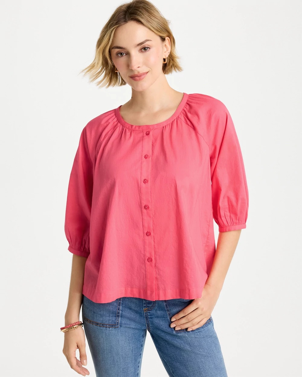 Chico's Cotton Voile Blouse